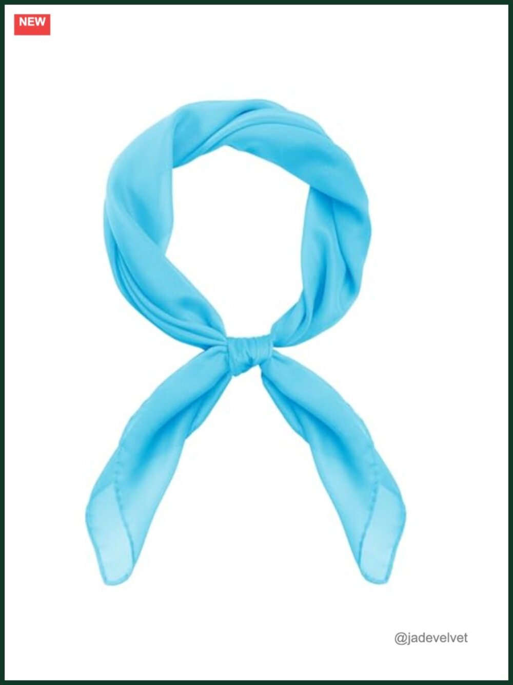 Chiffon Square Scarf 25.5in Neck Scarf Handkerchief